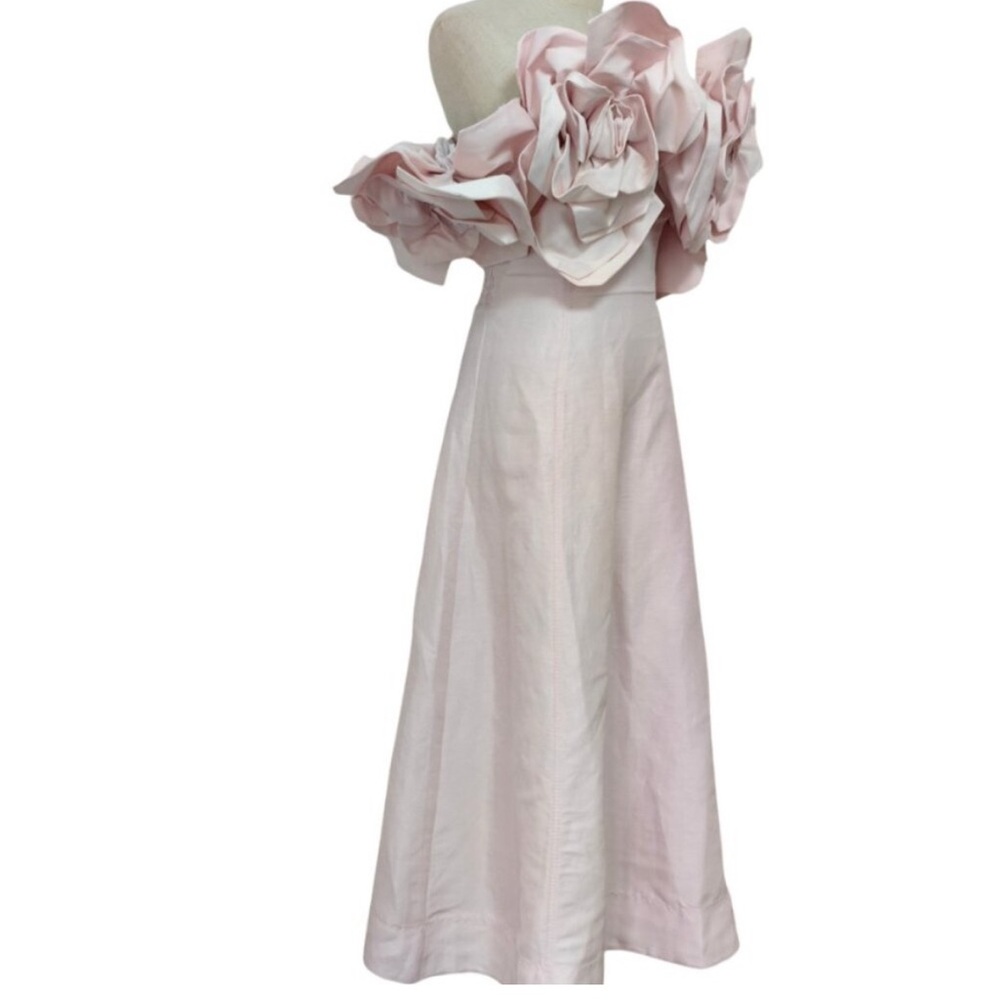 Aje Pastel Pink Etta Midi Dress - Picture 8 of 9